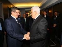 Davutoğlu, Mahmud Abbas’la Bir Araya Geldi